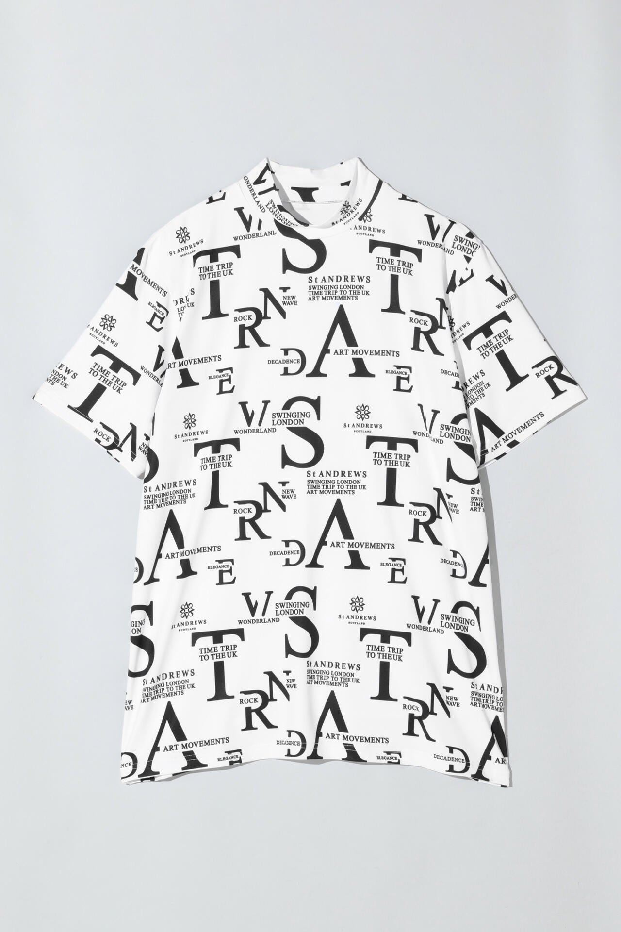 C2Cコンセプト柄ベア天半袖ハイネック (MENS)