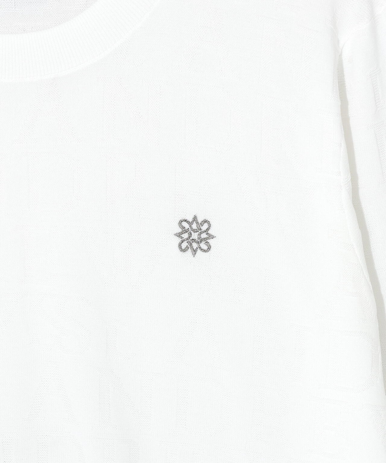 【オンライン限定SALE】ダブルロゴジャガードクルーネックニットプルオーバー (MENS)