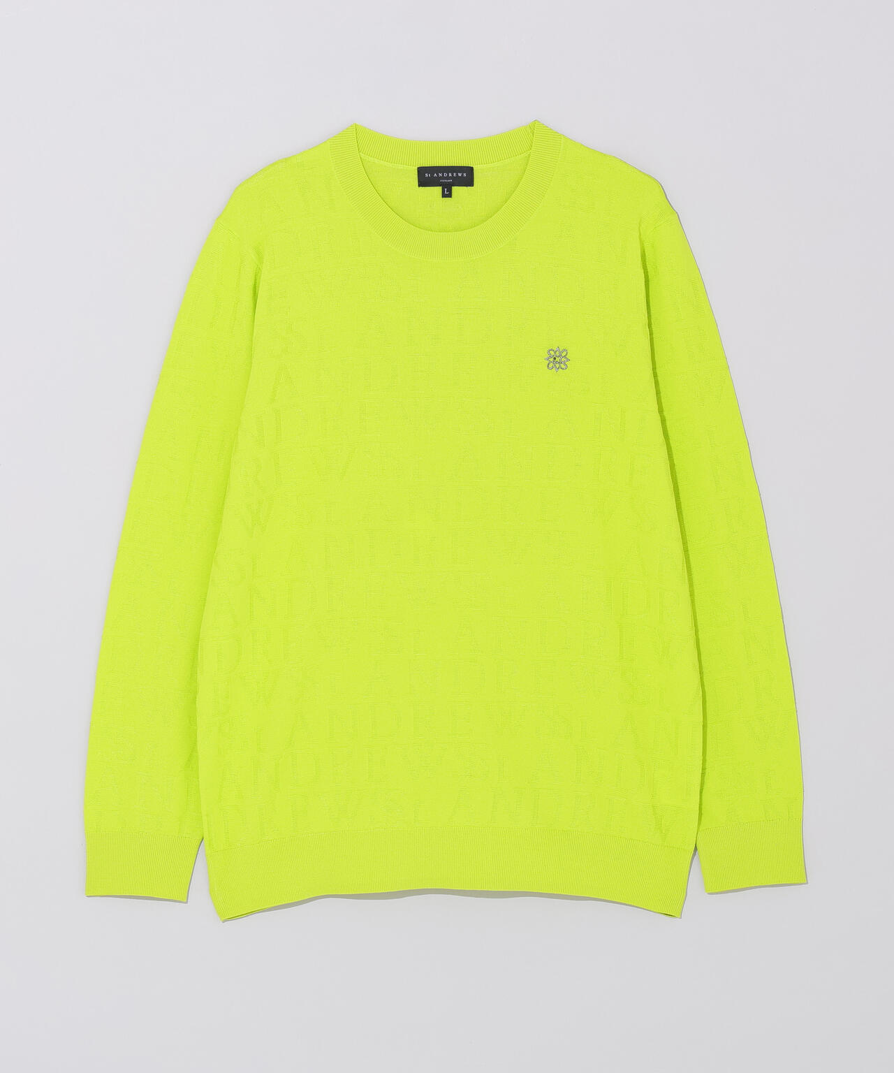【オンライン限定SALE】ダブルロゴジャガードクルーネックニットプルオーバー (MENS)