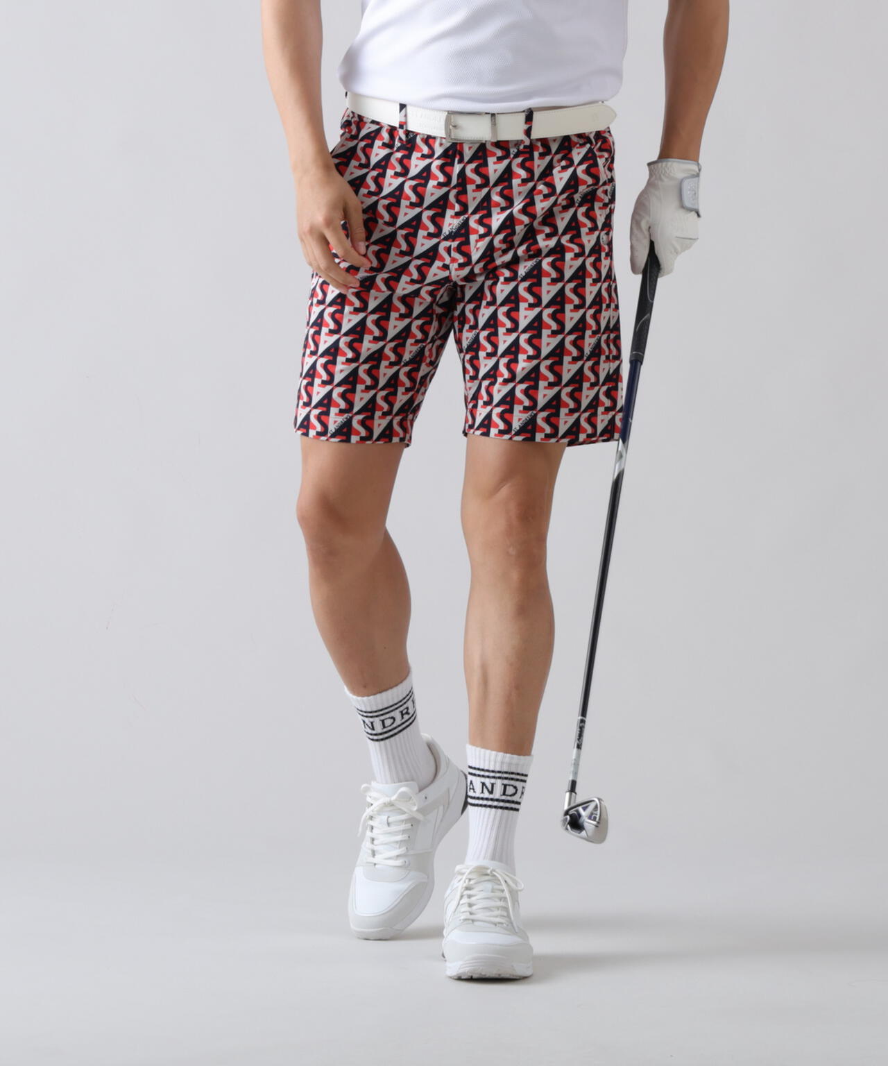 【ストレッチ】SAラインプリントショートパンツ (MENS)