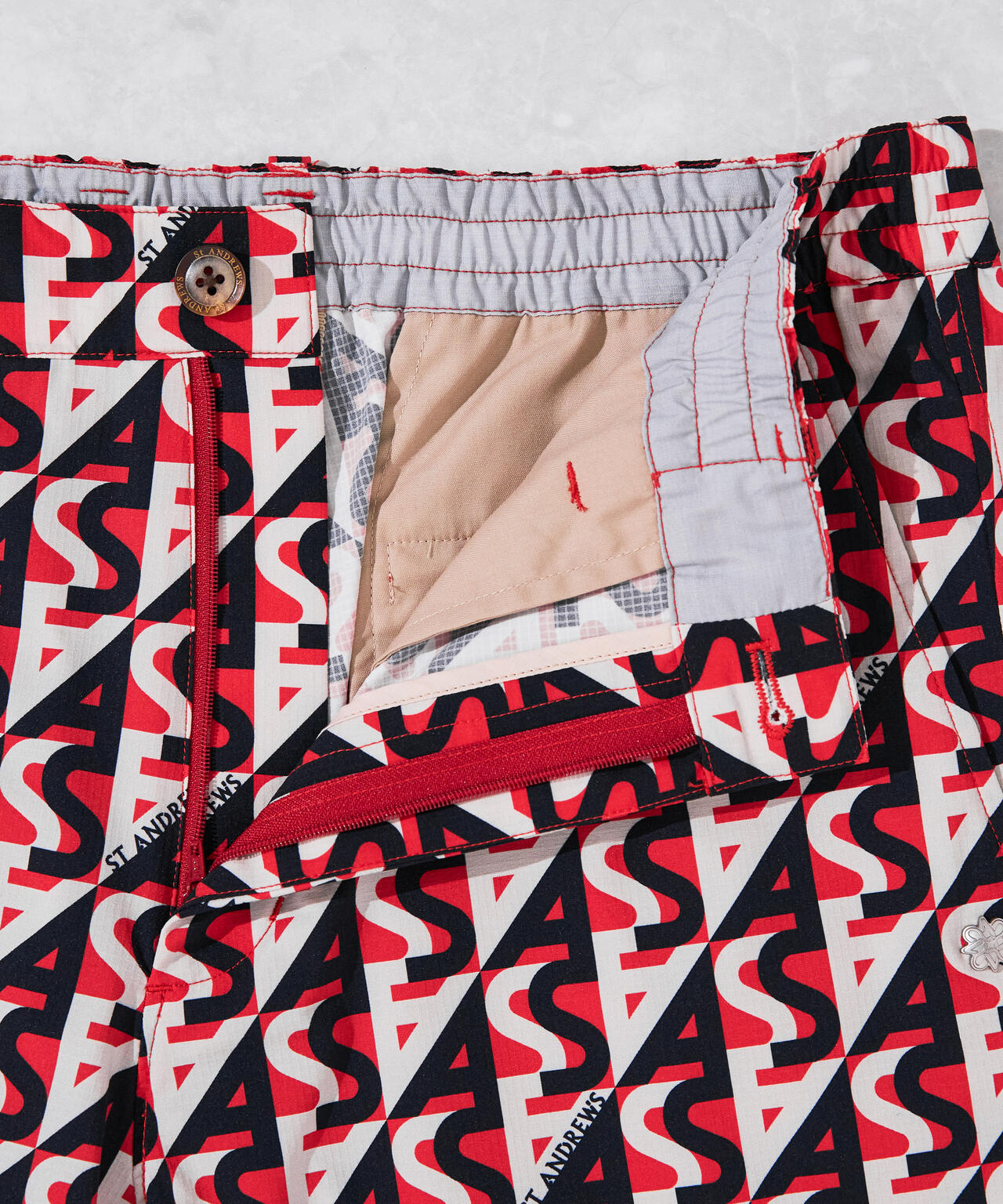 【ストレッチ】SAラインプリントショートパンツ (MENS)