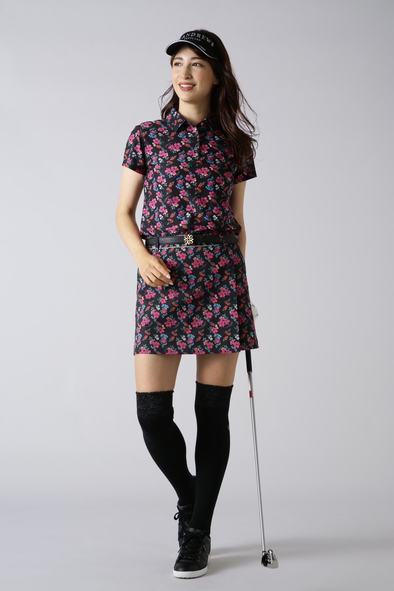 トロピカルフラワープリントスカート (WOMENS)