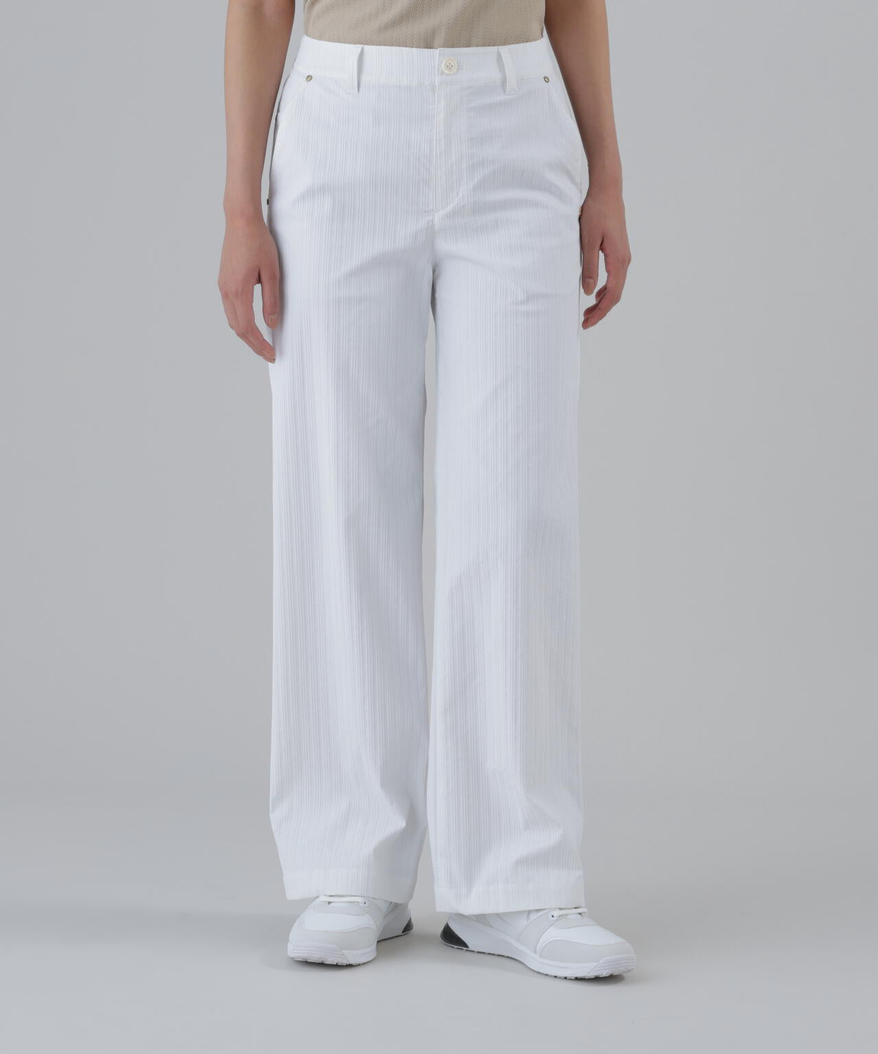 【ストレッチ】ドビーストライプパンツ (WOMENS)