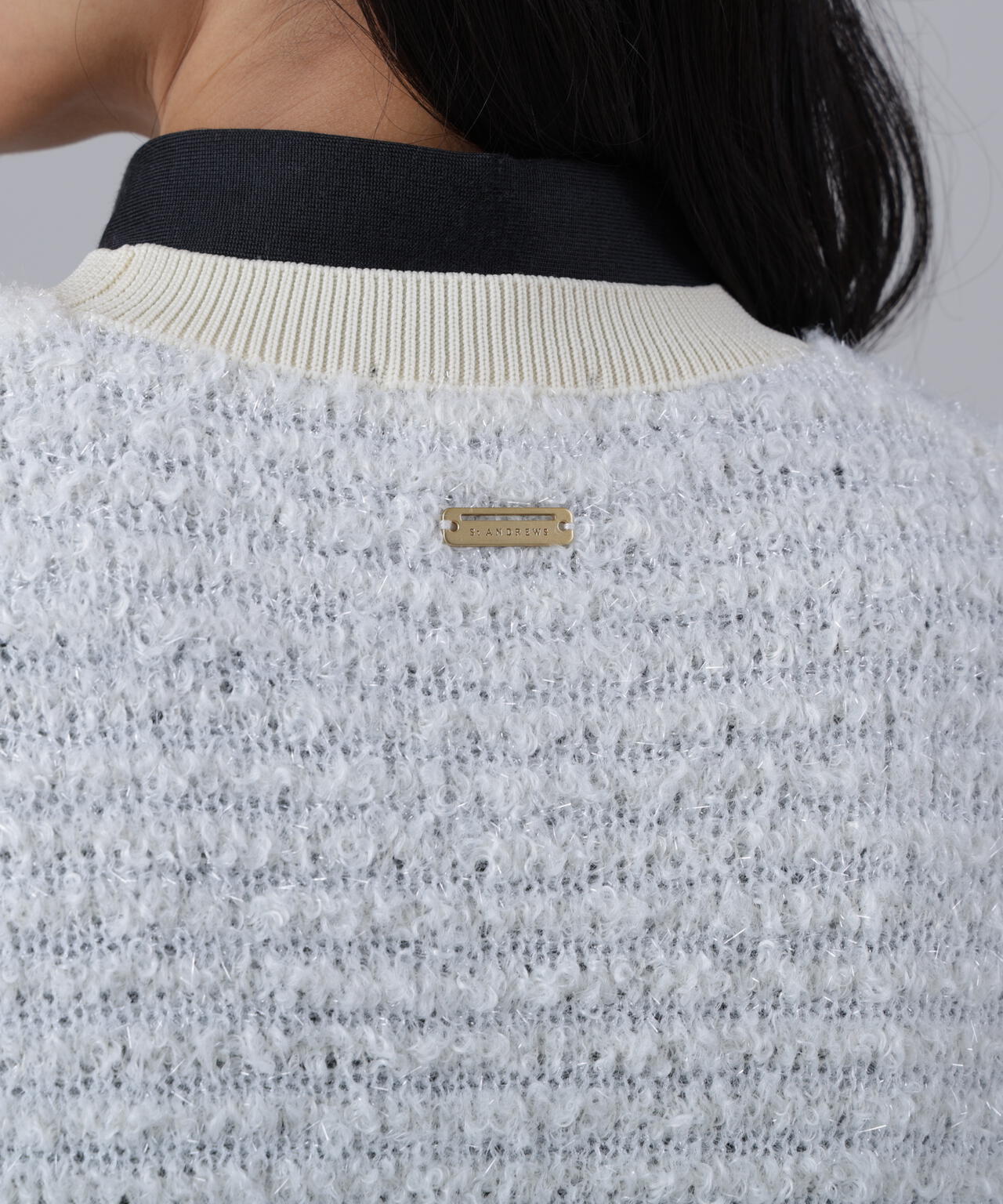 ファンシークルーネックニットプルオーバー (WOMENS)