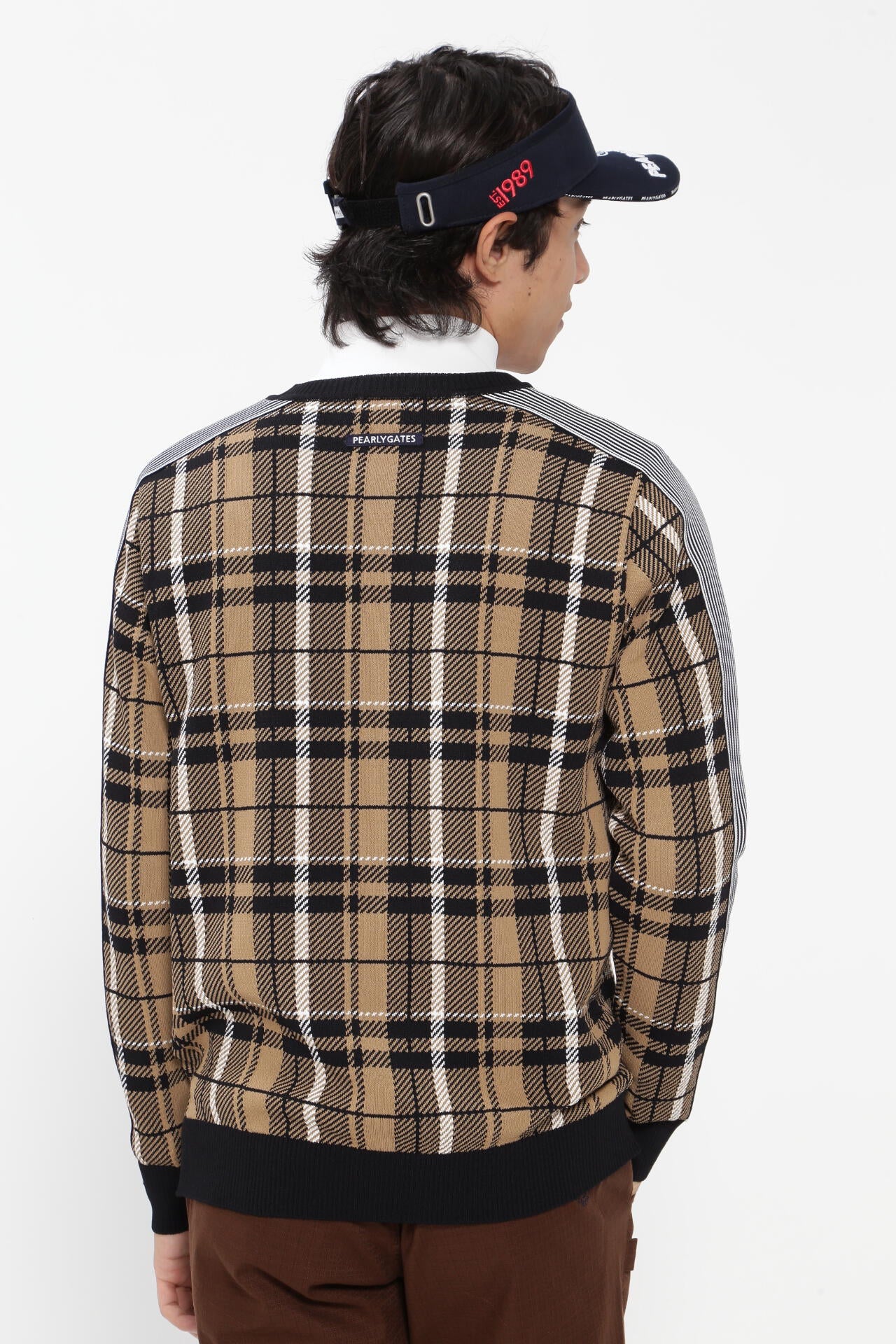 クルーネックニットプルオーバー ＜CHECKシリーズ＞