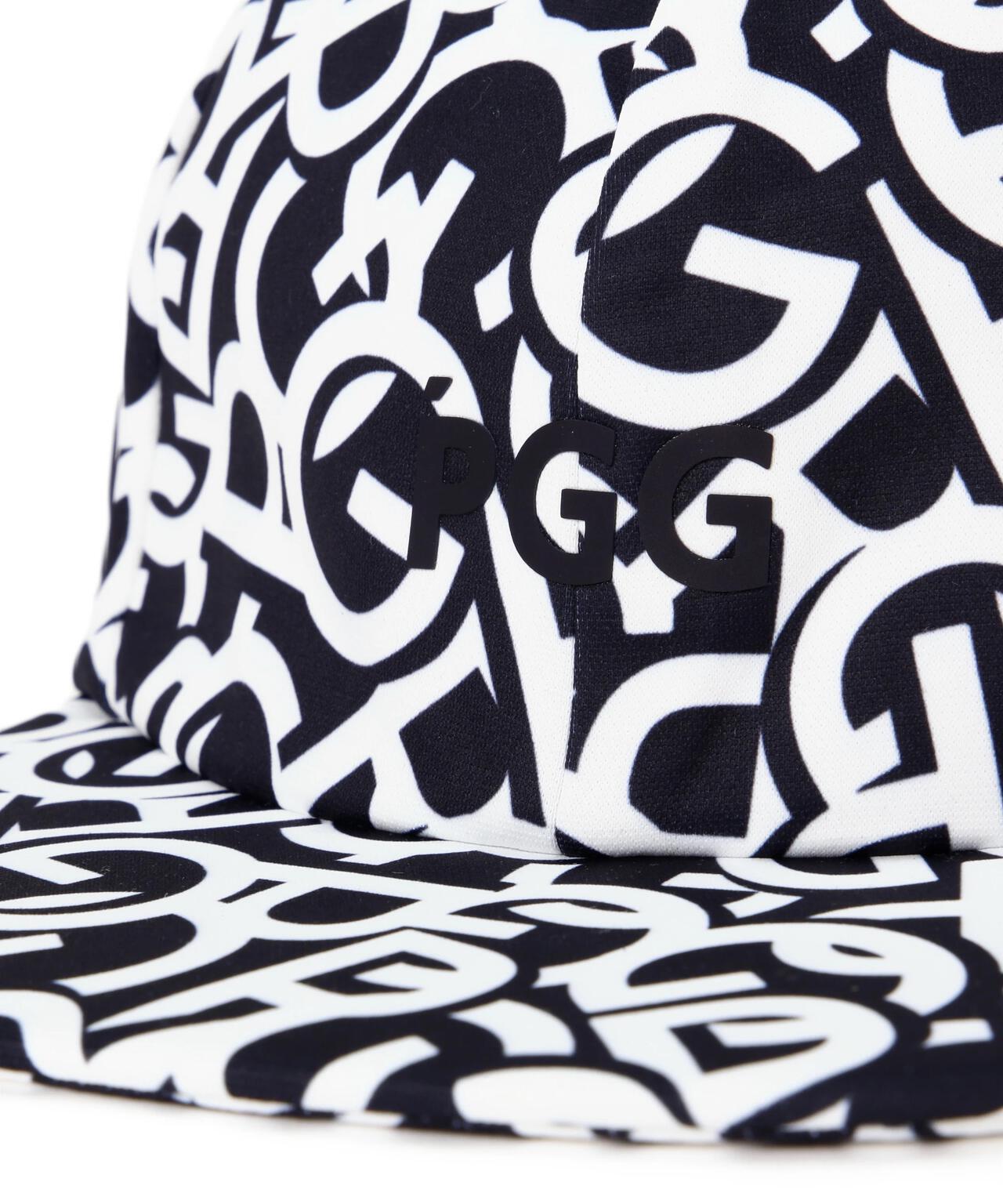 【PGG】【直営店舗&公式オンライン限定】無縫製風キャップ ＜ロゴ総柄＞ (UNISEX)
