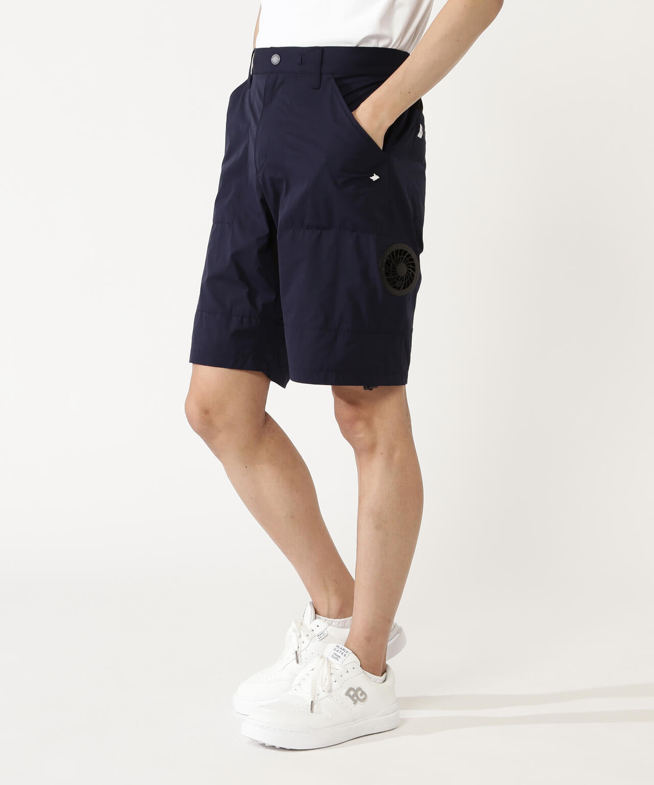 ファン付きメカニカルストレッチタフタショートパンツ