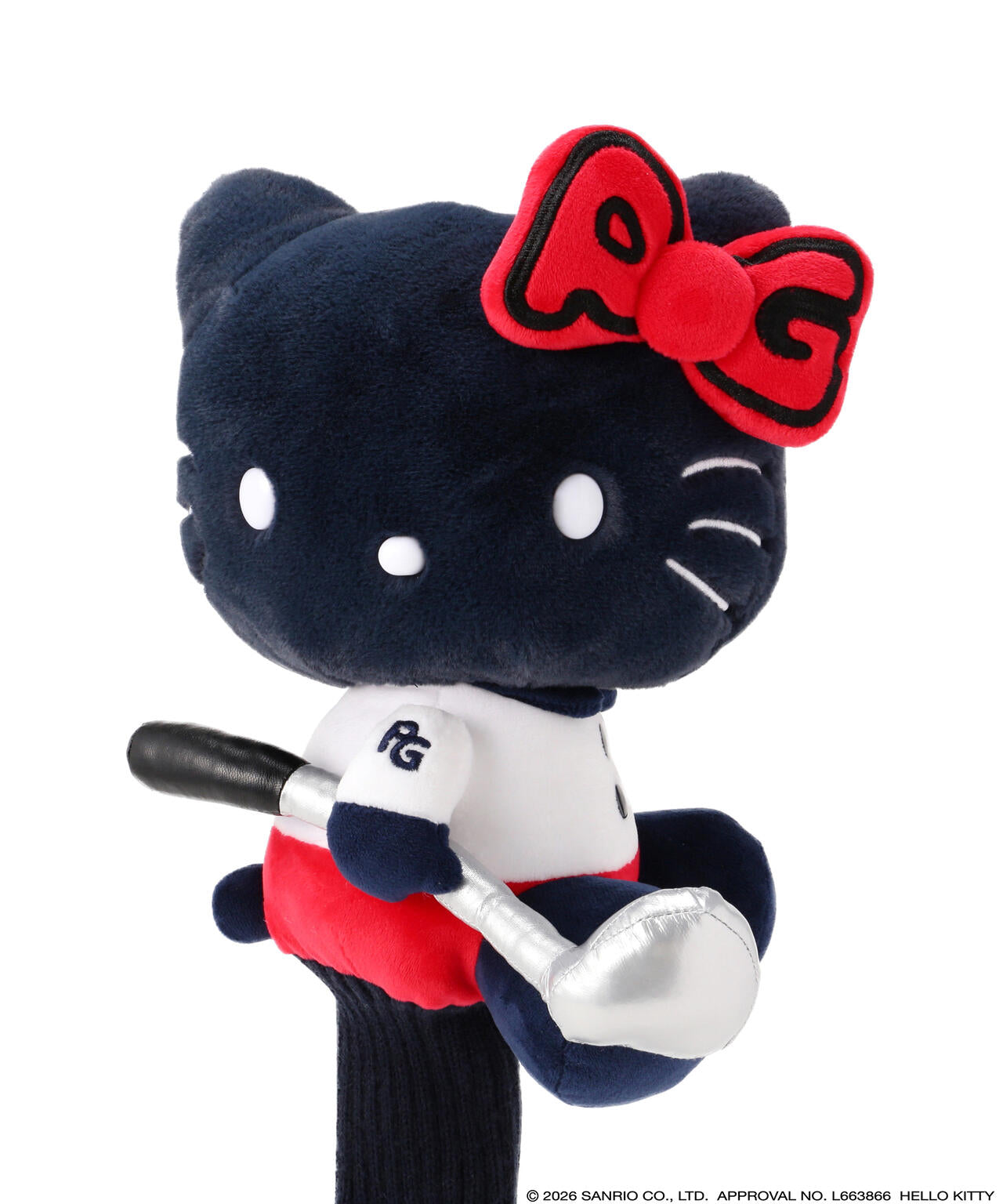 【Hello Kitty×PEARLY GATES】ぬいぐるみフェアウェイウッド用ヘッドカバー (UNISEX)