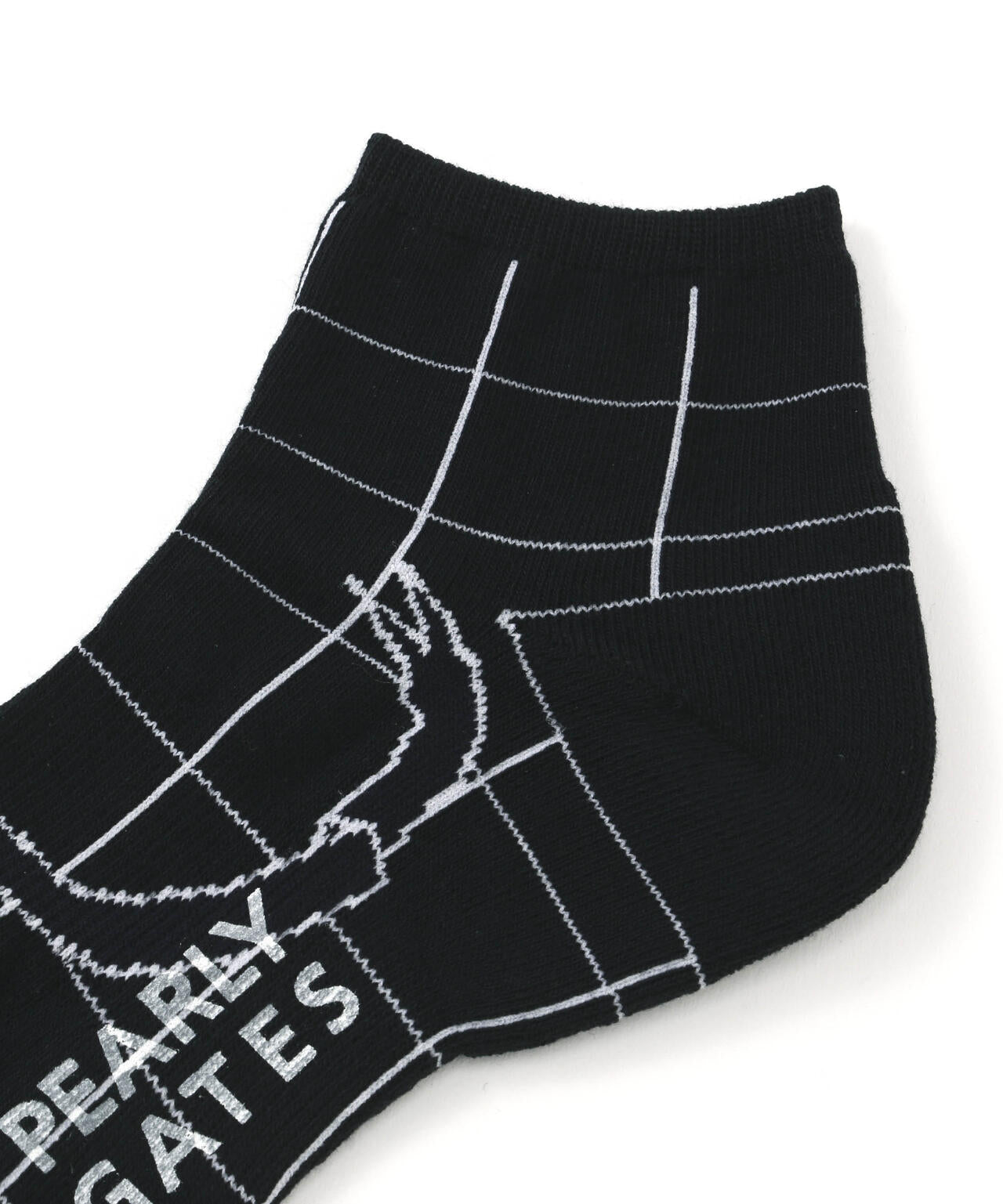 ウィンドペン柄ショートソックス (MENS)