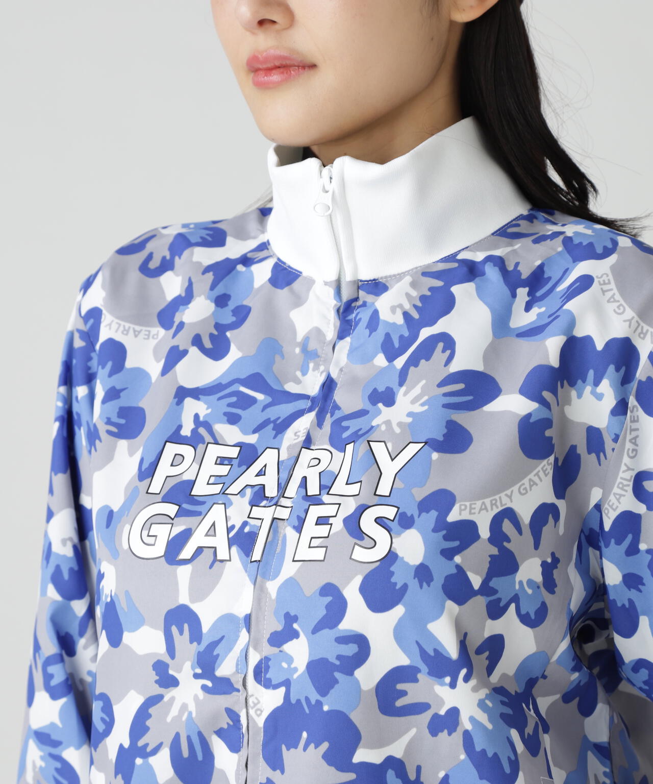 【PG is PG】Nyリップ＿タフレックス×サーモトロン中綿ツインブルゾン ＜ラフ花ロゴ小柄＞