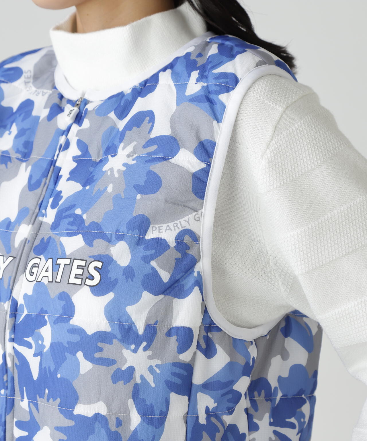 【PG is PG】Nyリップ＿タフレックス×サーモトロン中綿ツインブルゾン ＜ラフ花ロゴ小柄＞