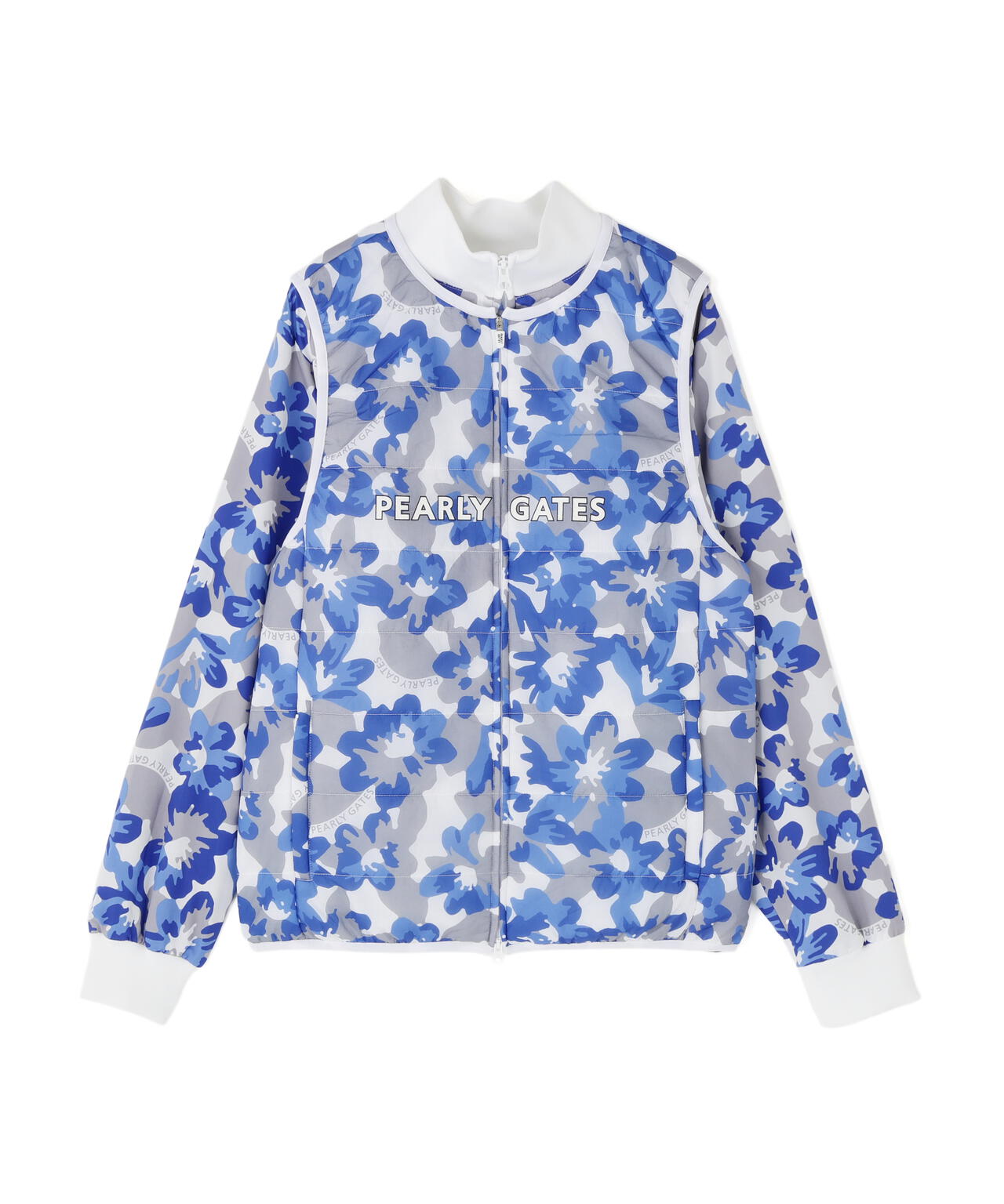 【PG is PG】Nyリップ＿タフレックス×サーモトロン中綿ツインブルゾン ＜ラフ花ロゴ小柄＞