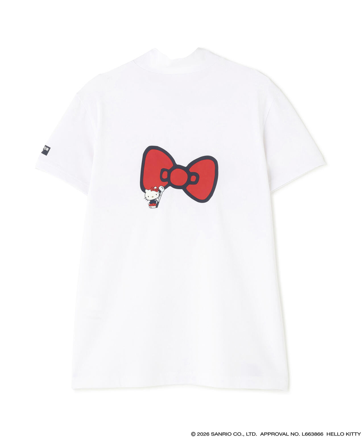 【Hello Kitty×PEARLY GATES】ベア天竺半袖ハイネックカットソー