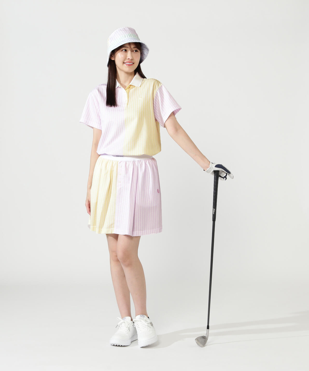 ソロナリブストライププリントスカート