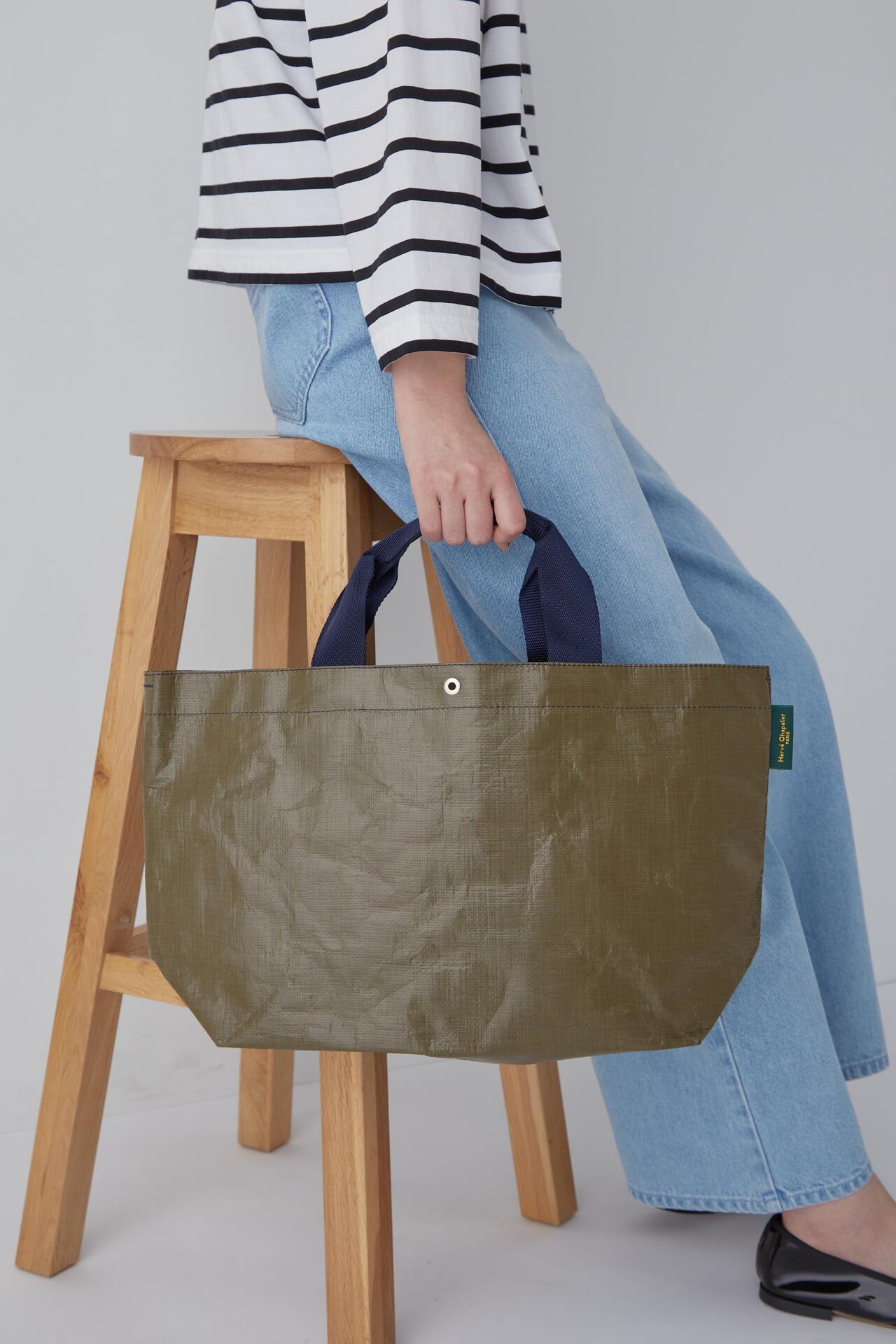 Ｈｅｒｖｅ　Ｃｈａｐｅｌｉｅｒバイカラートートバッグ
