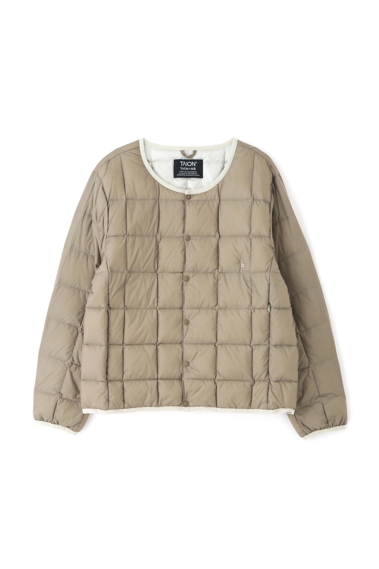 【WEB・一部店舗限定サイズ】TAION×hwコラボ　クルーネックボタンダウンジャケット