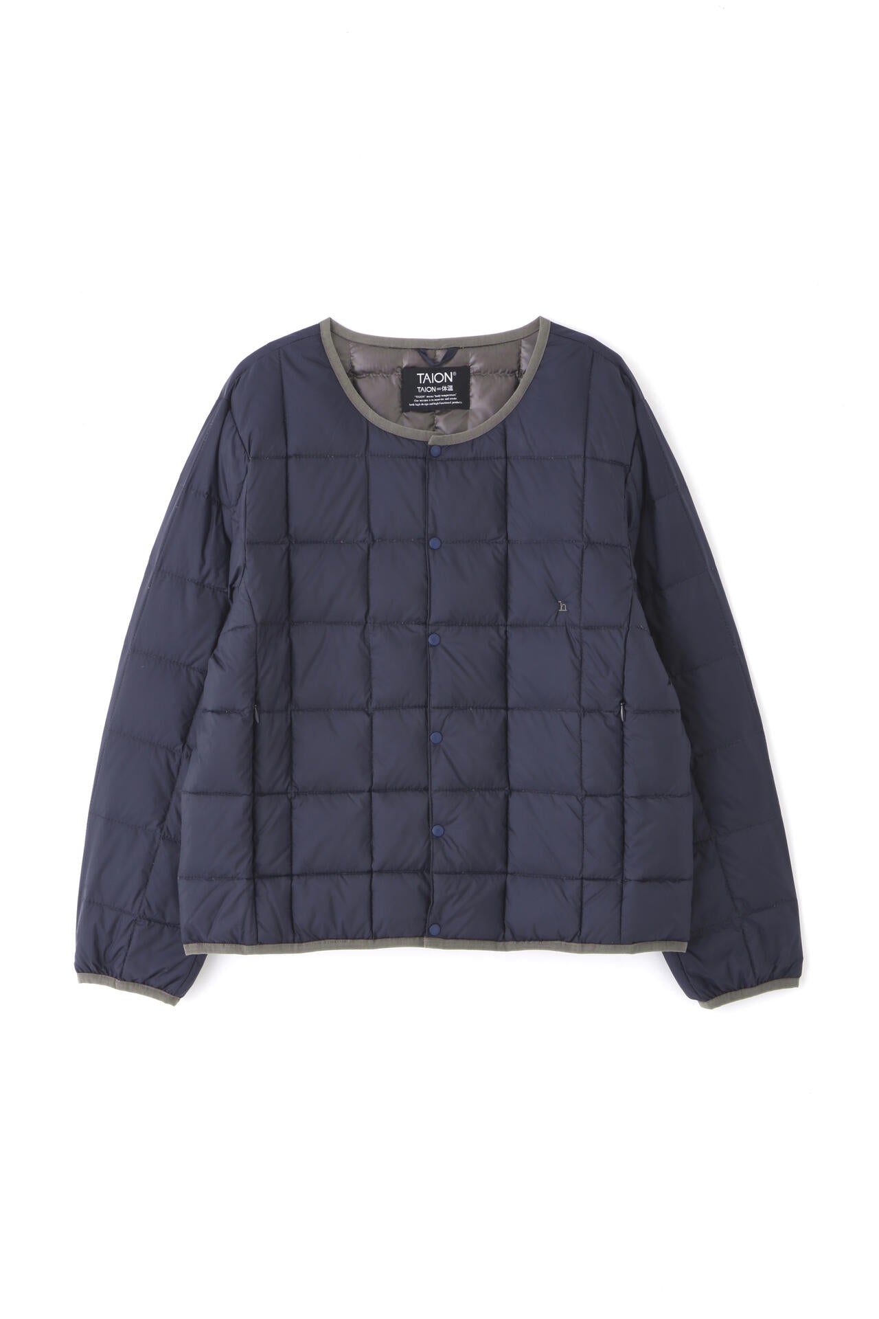 【WEB・一部店舗限定サイズ】TAION×hwコラボ　クルーネックボタンダウンジャケット