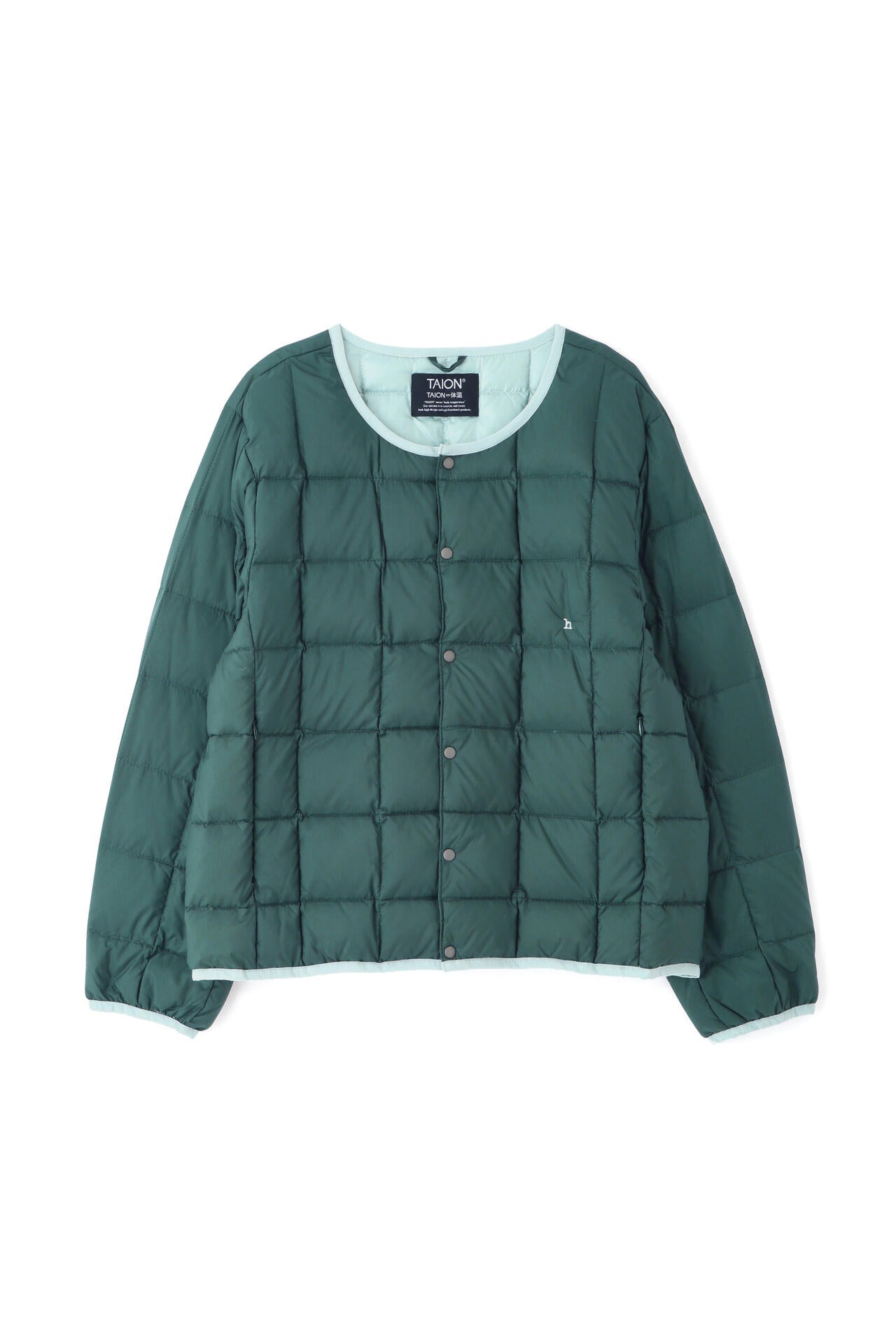 【WEB・一部店舗限定サイズ】TAION×hwコラボ　クルーネックボタンダウンジャケット