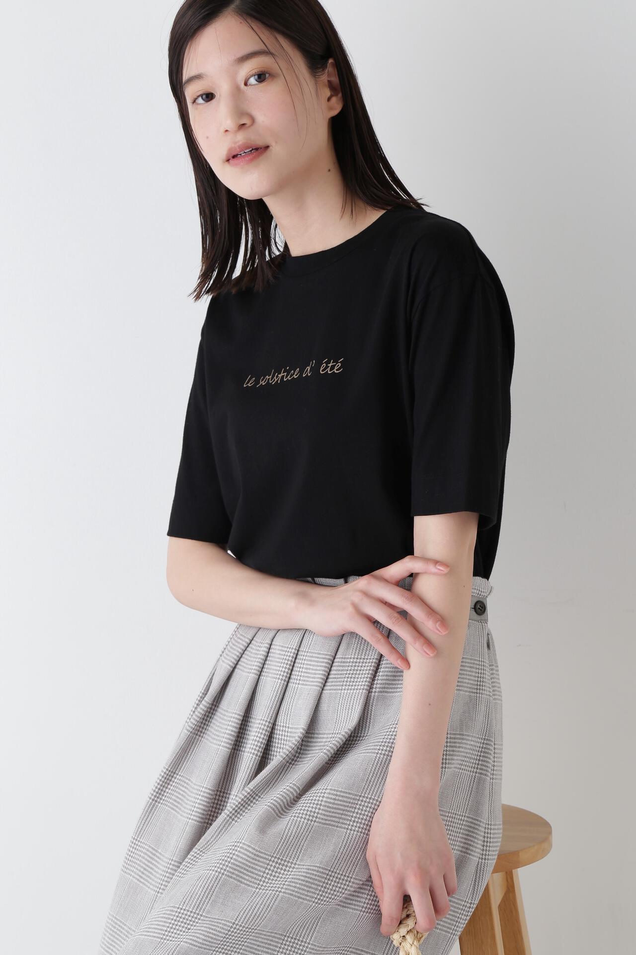 メッセージロゴプリントＴシャツ