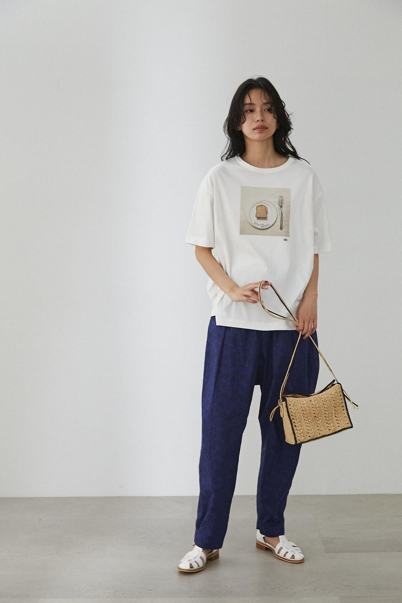 【香菜子】ＯＧコッコラボトンプリントＴシャツ　Ｌサイズ