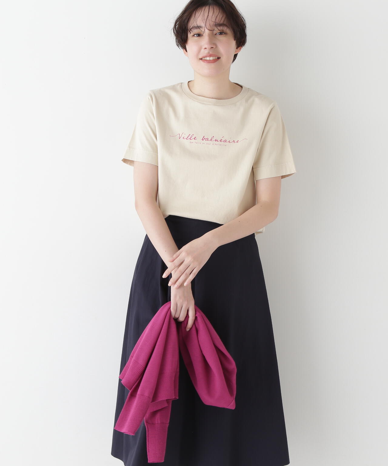 天竺ロゴＴシャツ