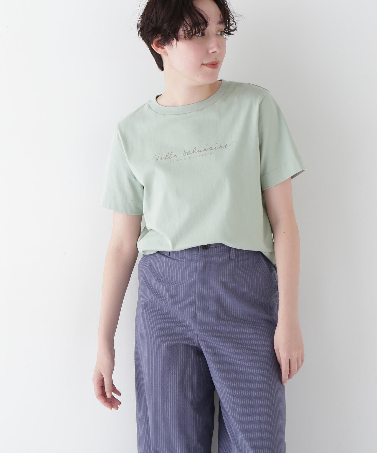 天竺ロゴＴシャツ