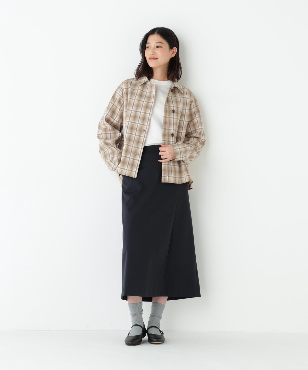 オリジナル先染めチェックブルゾン