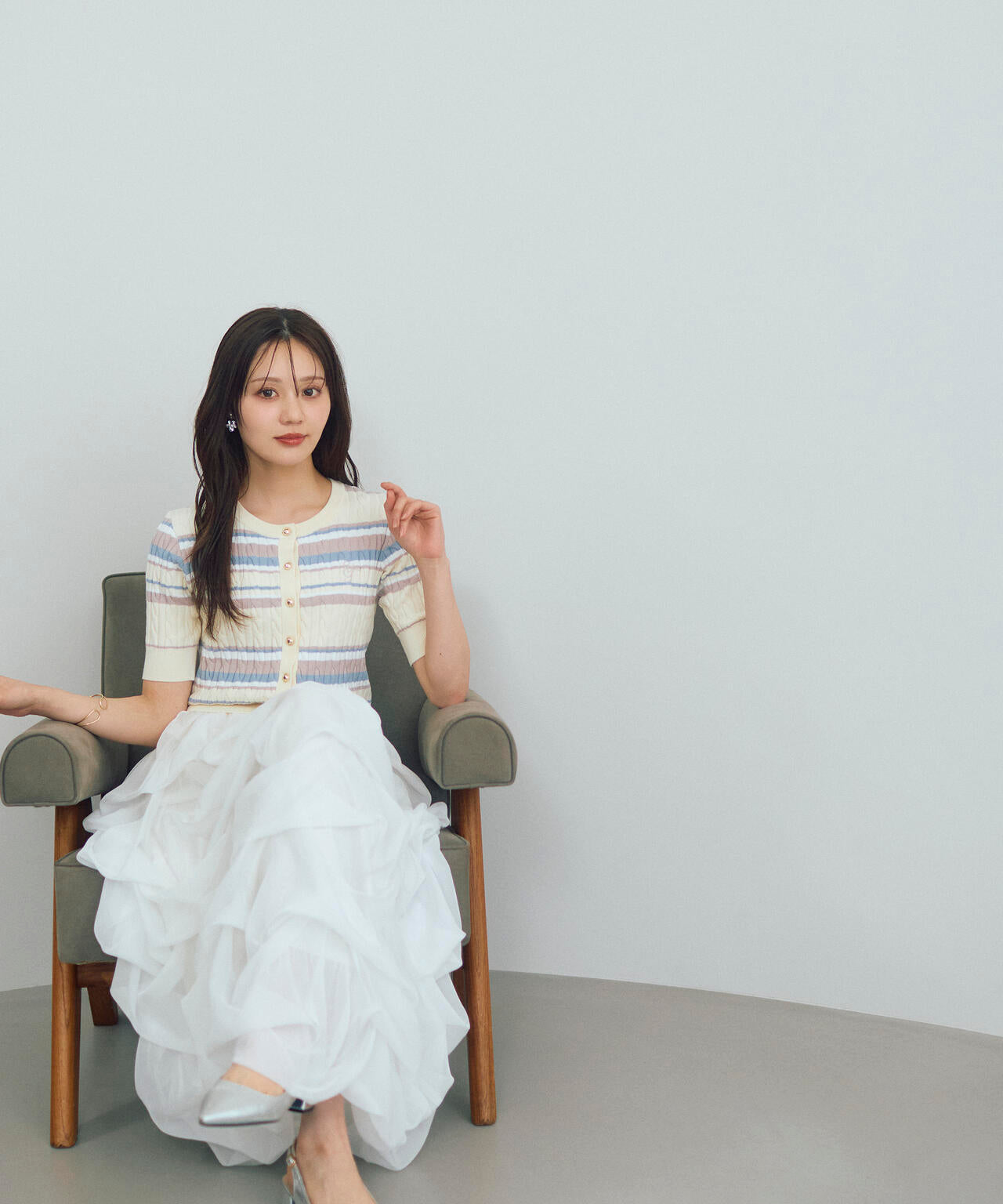 ＜山内ともなさんコラボ＞ケーブルカーディガン