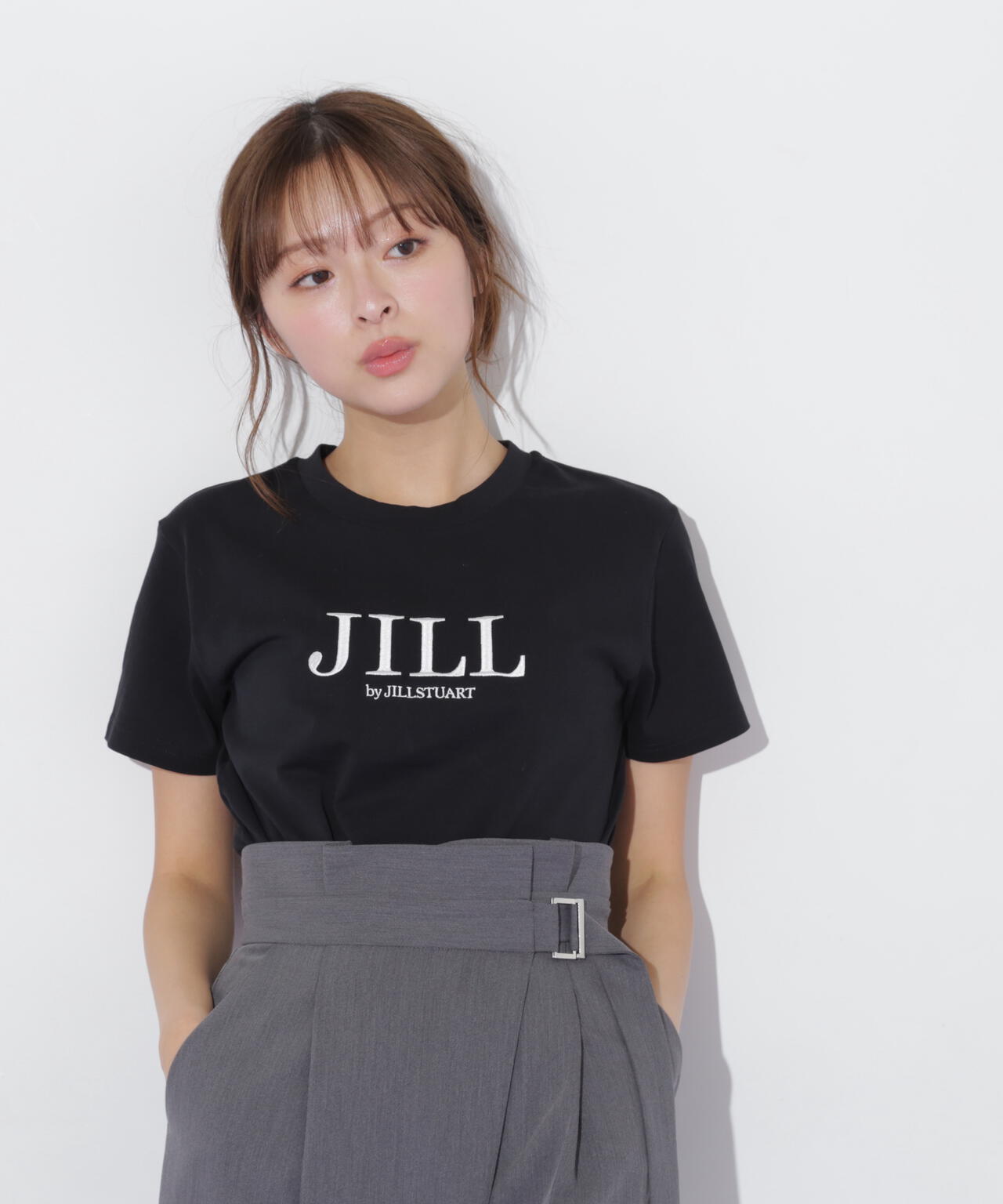 刺繍ロゴTシャツオーガニックコットン