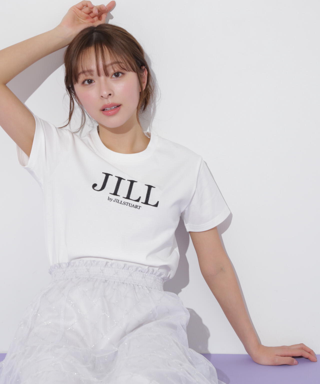 刺繍ロゴTシャツオーガニックコットン
