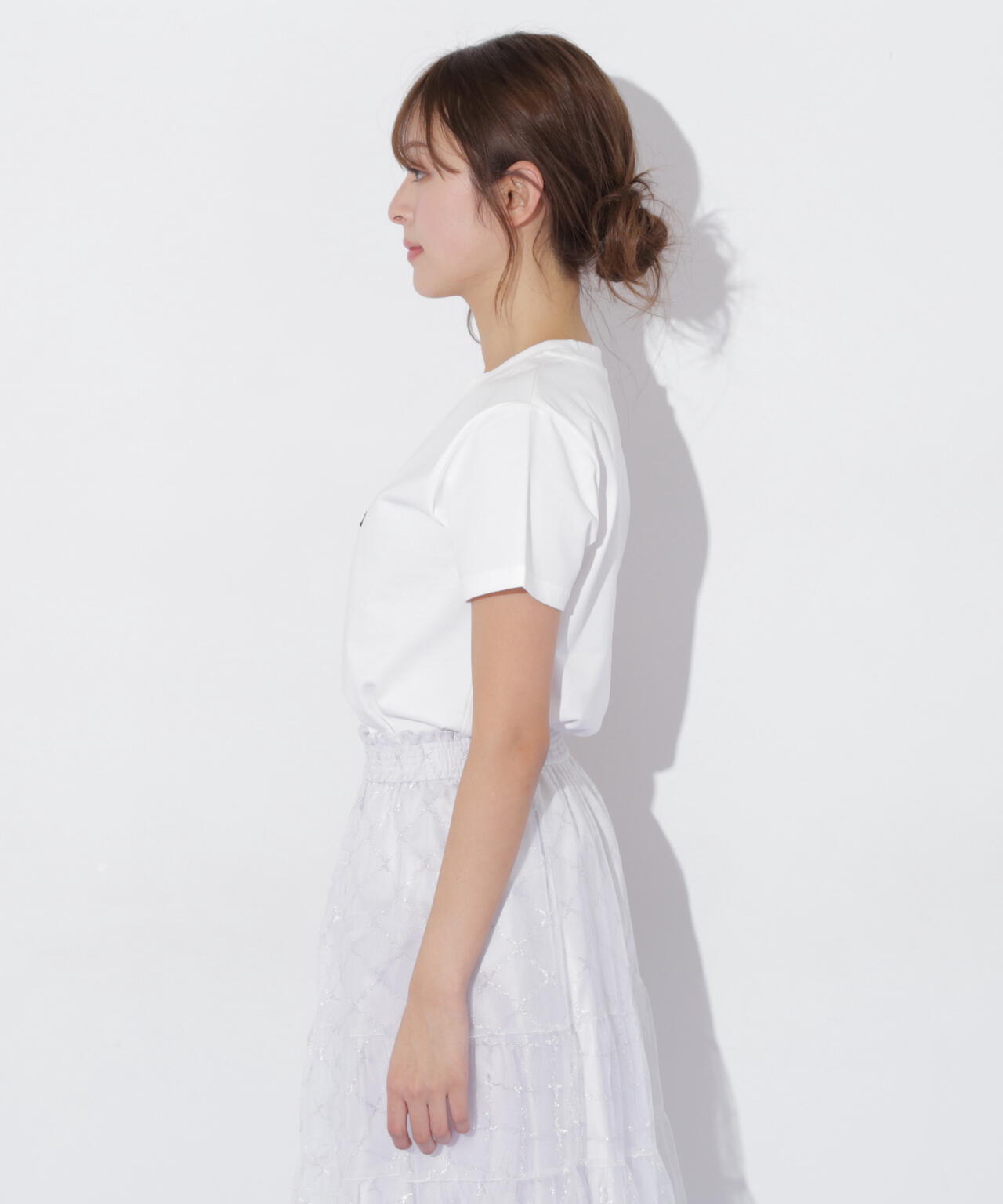 刺繍ロゴTシャツオーガニックコットン