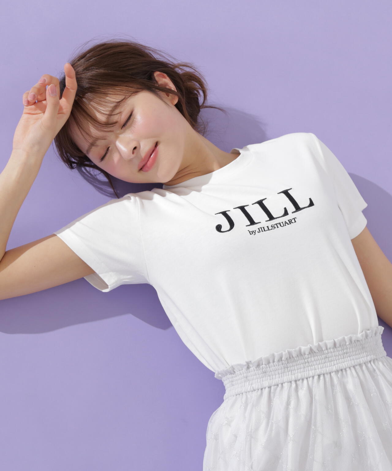 刺繍ロゴTシャツオーガニックコットン
