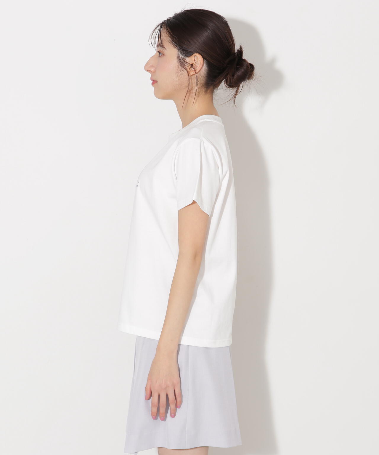 刺繍ロゴTシャツオーガニックコットン