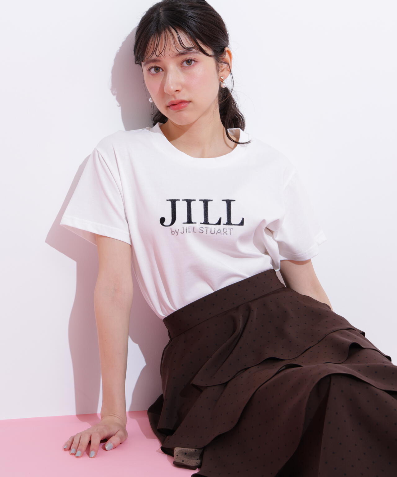 オーガニックコットン刺繍＆ホットフィットロゴTシャツ