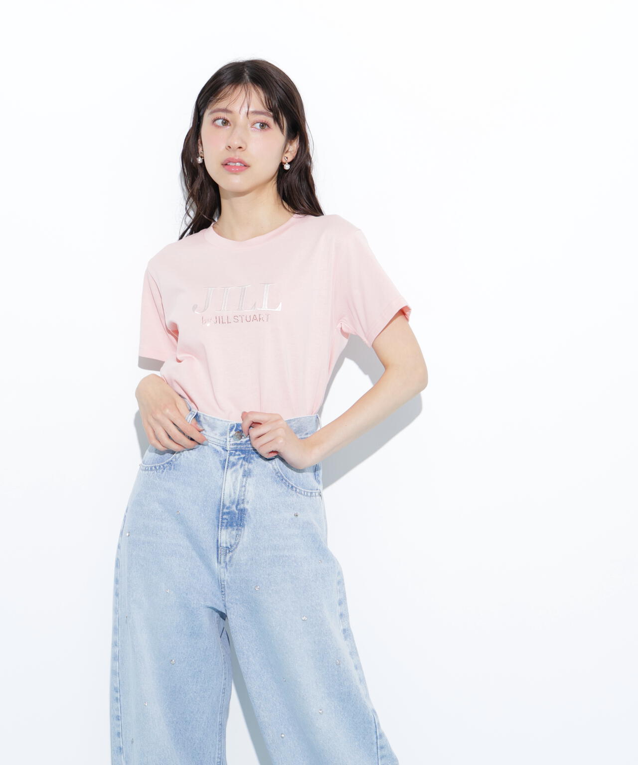 オーガニックコットン刺繍＆ホットフィットロゴTシャツ
