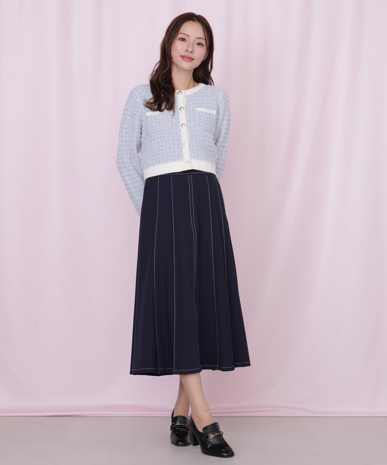 ＜セットアップ対応＞ベーシックツイルスカート