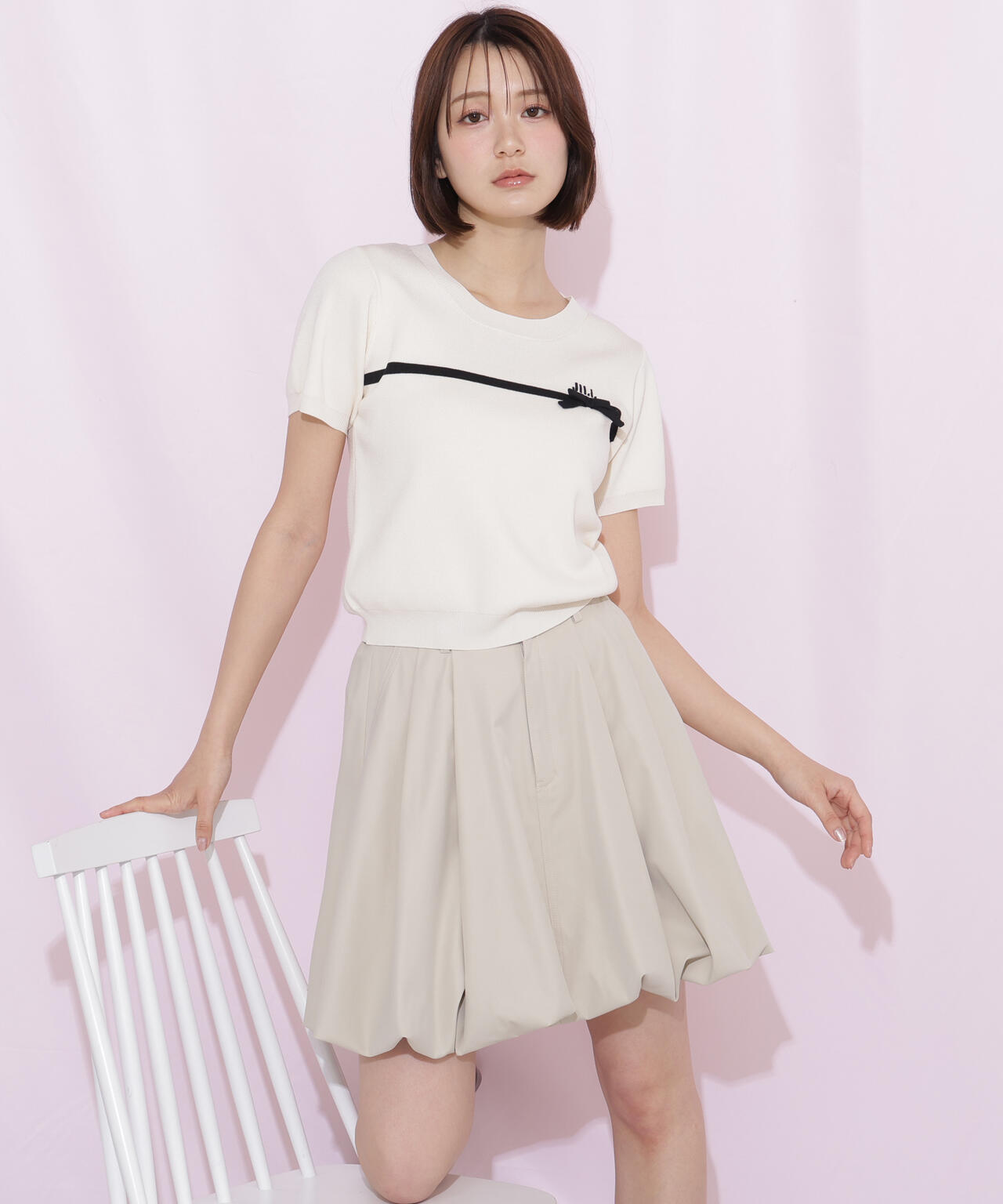 インパン付きバルーンミニスカート