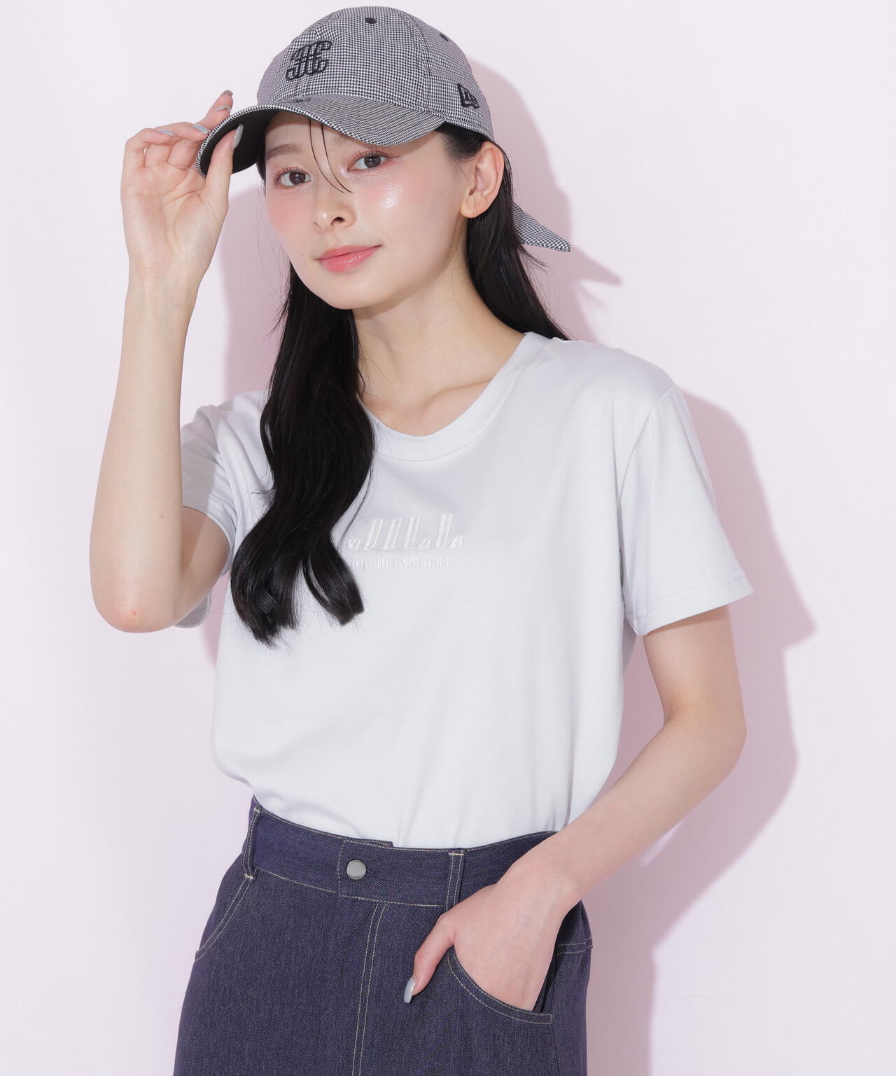 刺繍ロゴTシャツオーガニックコットン