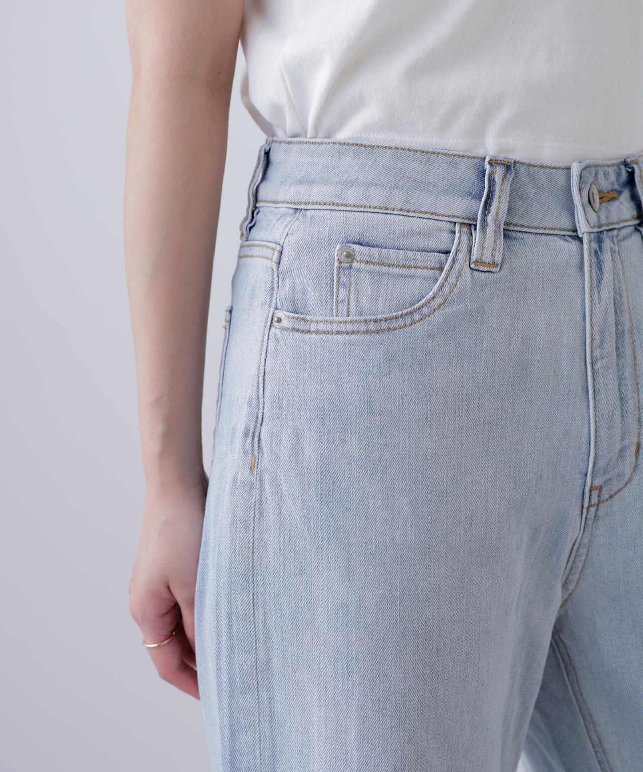 【累計販売6万本突破！選べる6色】【4サイズ展開XS-L] ベーシックワイドデニムパンツ【低身長サイズ有】【Lサイズ有】