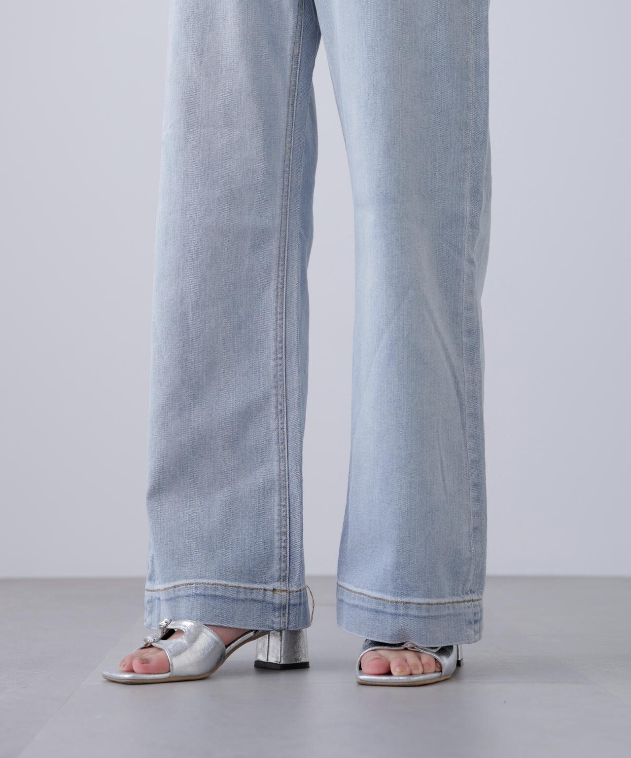 【累計販売6万本突破！選べる6色】【4サイズ展開XS-L] ベーシックワイドデニムパンツ【低身長サイズ有】【Lサイズ有】