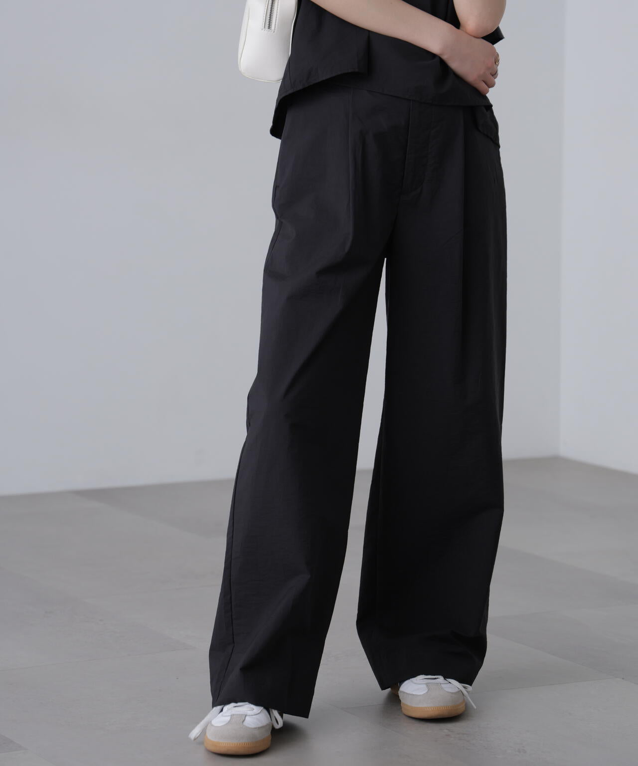 〈セットアップ対応〉ワッシャーセミワイドパンツ