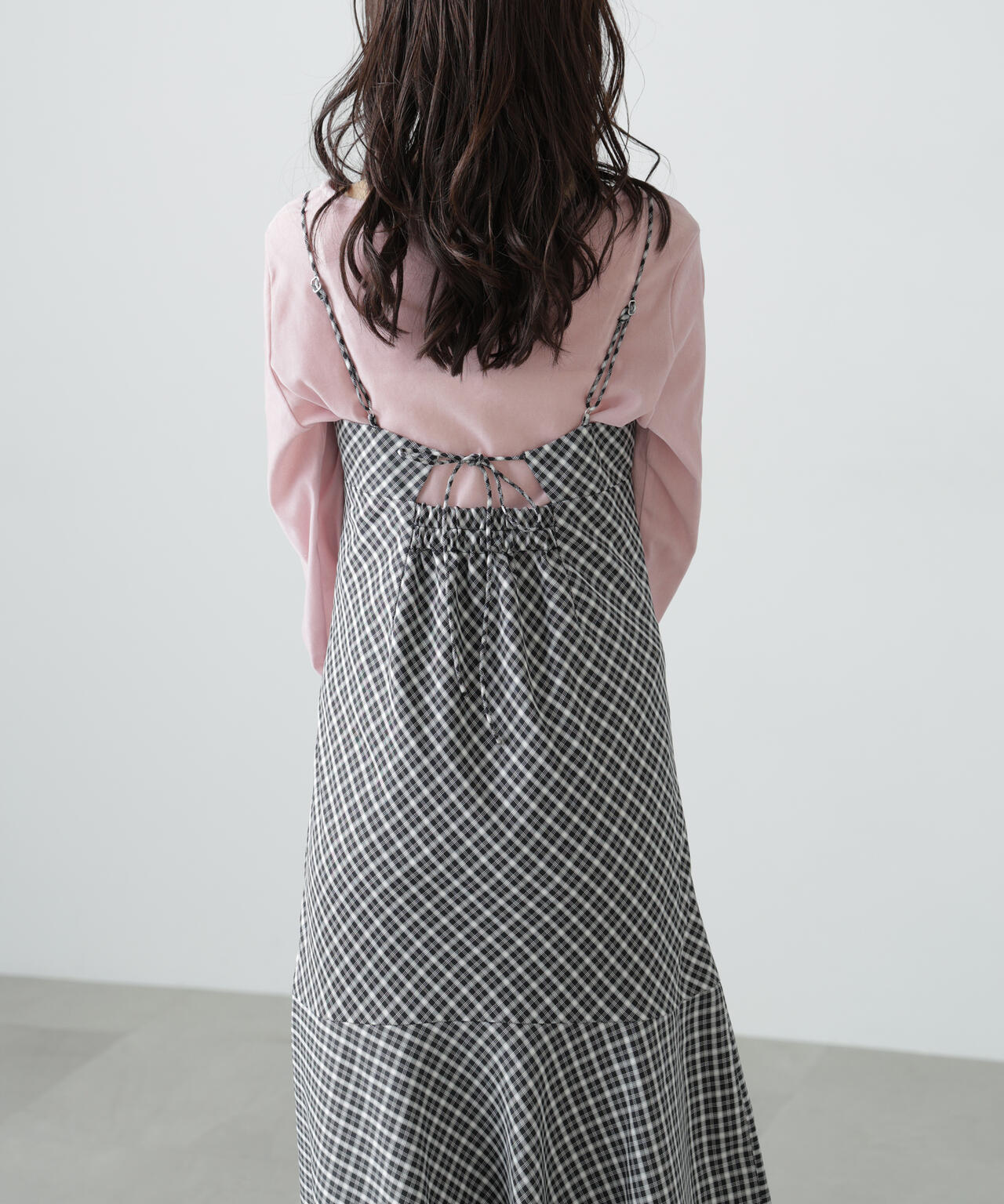 【3サイズ展開XS-M】2ストラップマーメイドキャミワンピース【低身長サイズ有】
