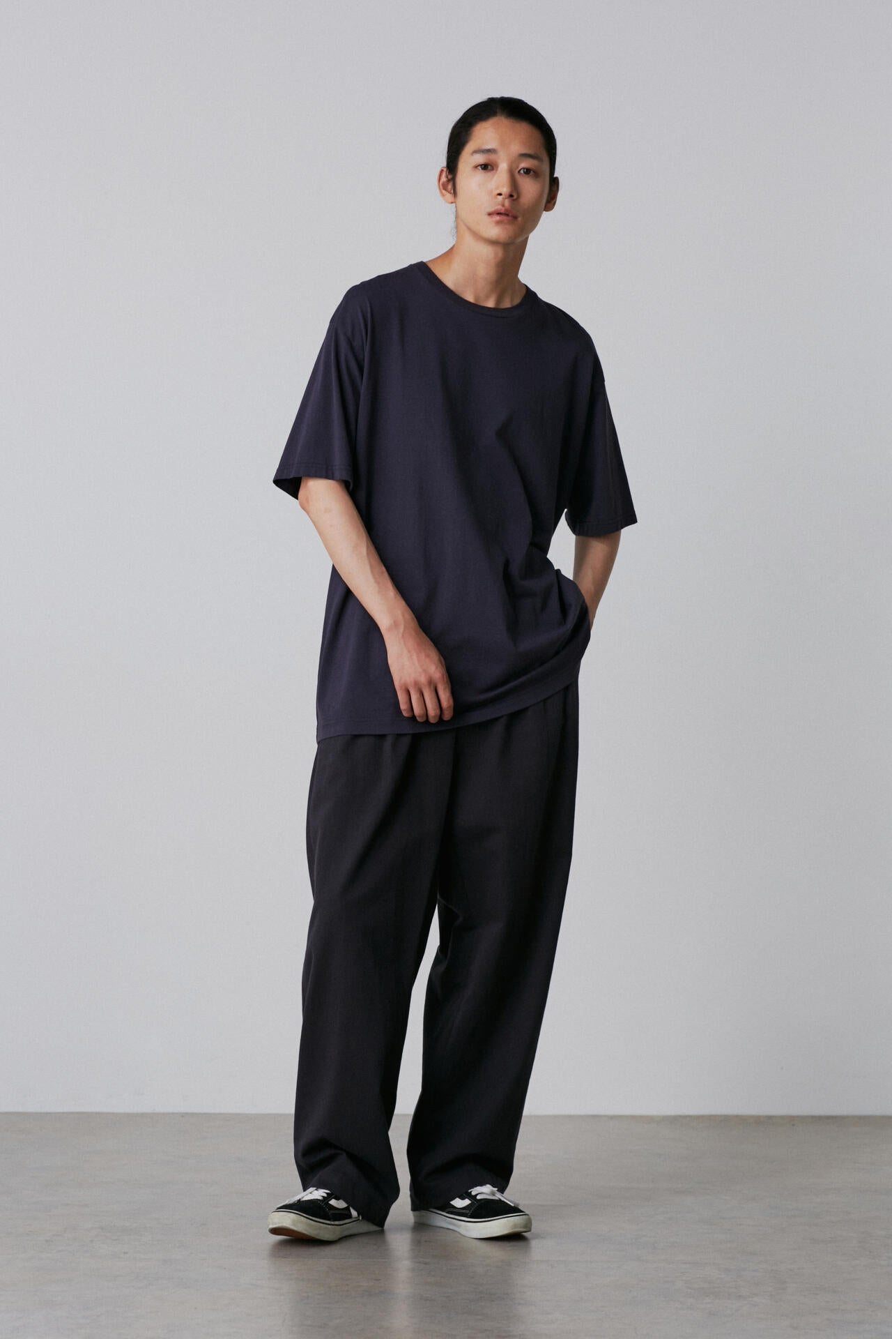 Ｙ / ORGANIC COTTON TENCEL CHINO TROUSERS