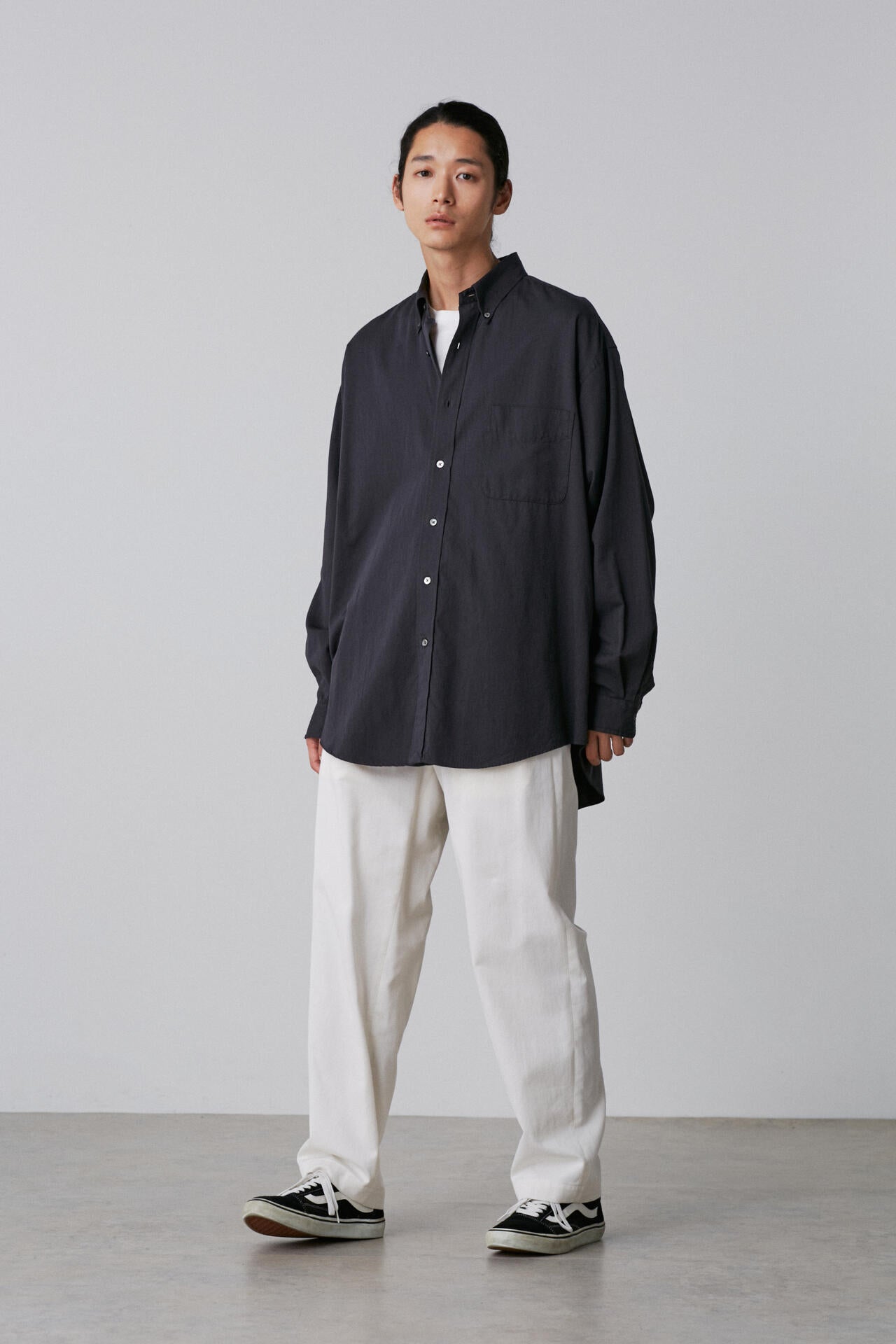 Ｙ / ORGANIC COTTON WASHER SATIN SHIRT