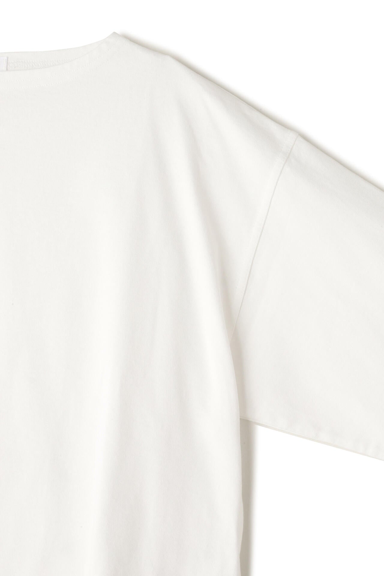 Y / ORGANIC COTTON JERSEY BOAT NECK PULL OVER