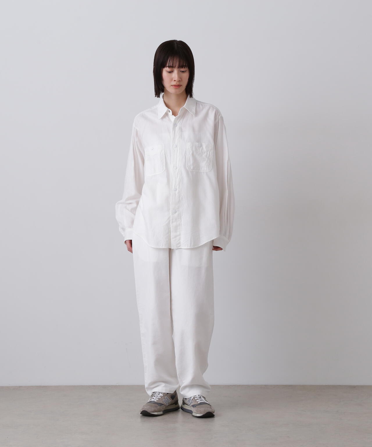 Ｙ / ORGANIC COTTON SOFT MOLESKIN TAPERED EASY TROUSERS