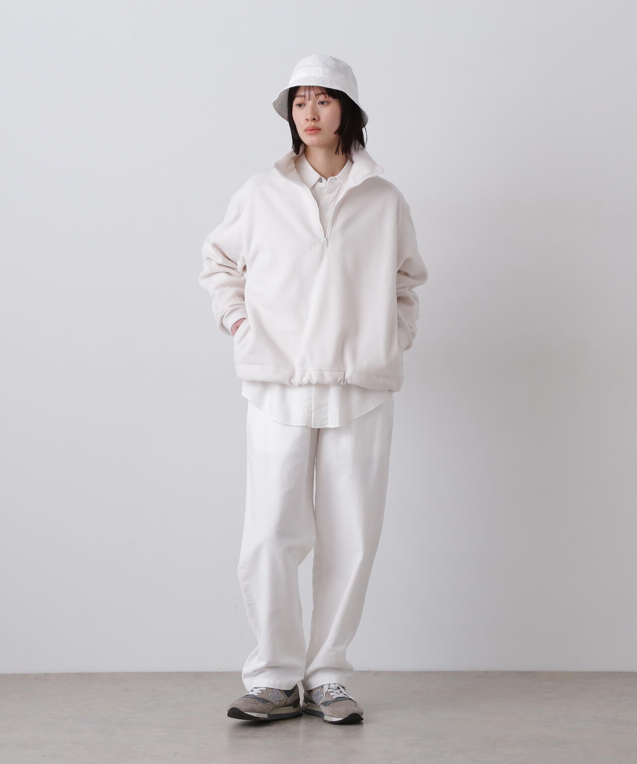 Ｙ / ORGANIC COTTON SOFT MOLESKIN TAPERED EASY TROUSERS
