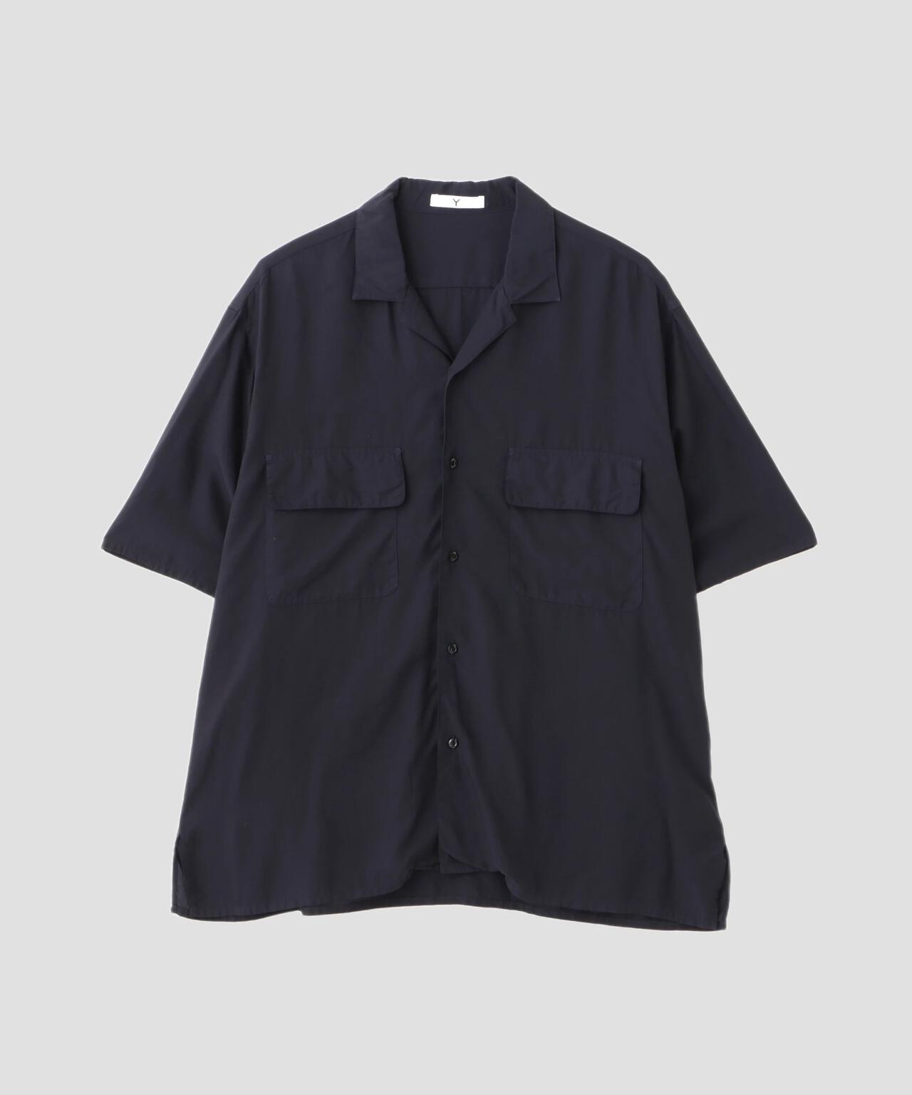 Ｙ / TENCEL POPLIN OPEN COLLAR SHIRT