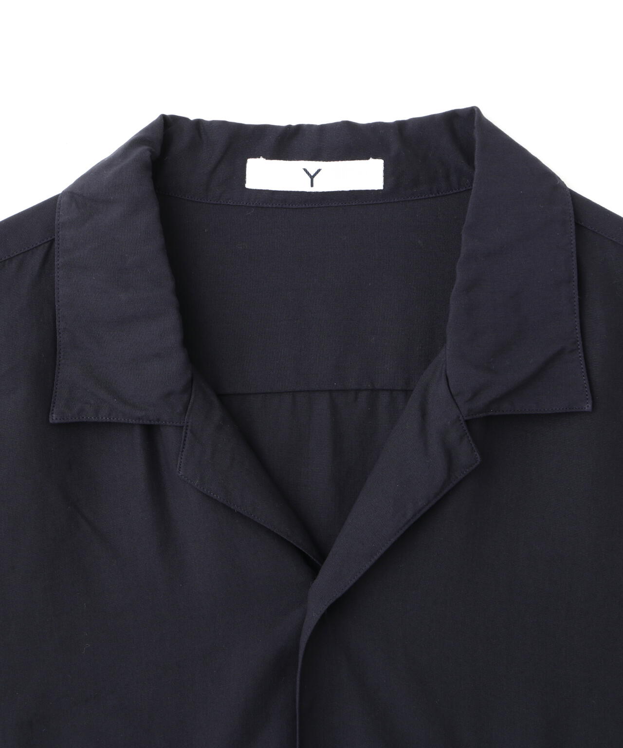 Ｙ / TENCEL POPLIN OPEN COLLAR SHIRT