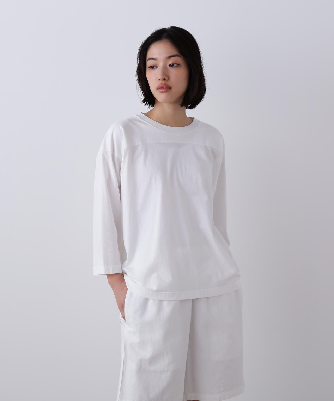 Ｙ / ORGANIC COTTON JERSEY FOOTBALL T-SHIRT